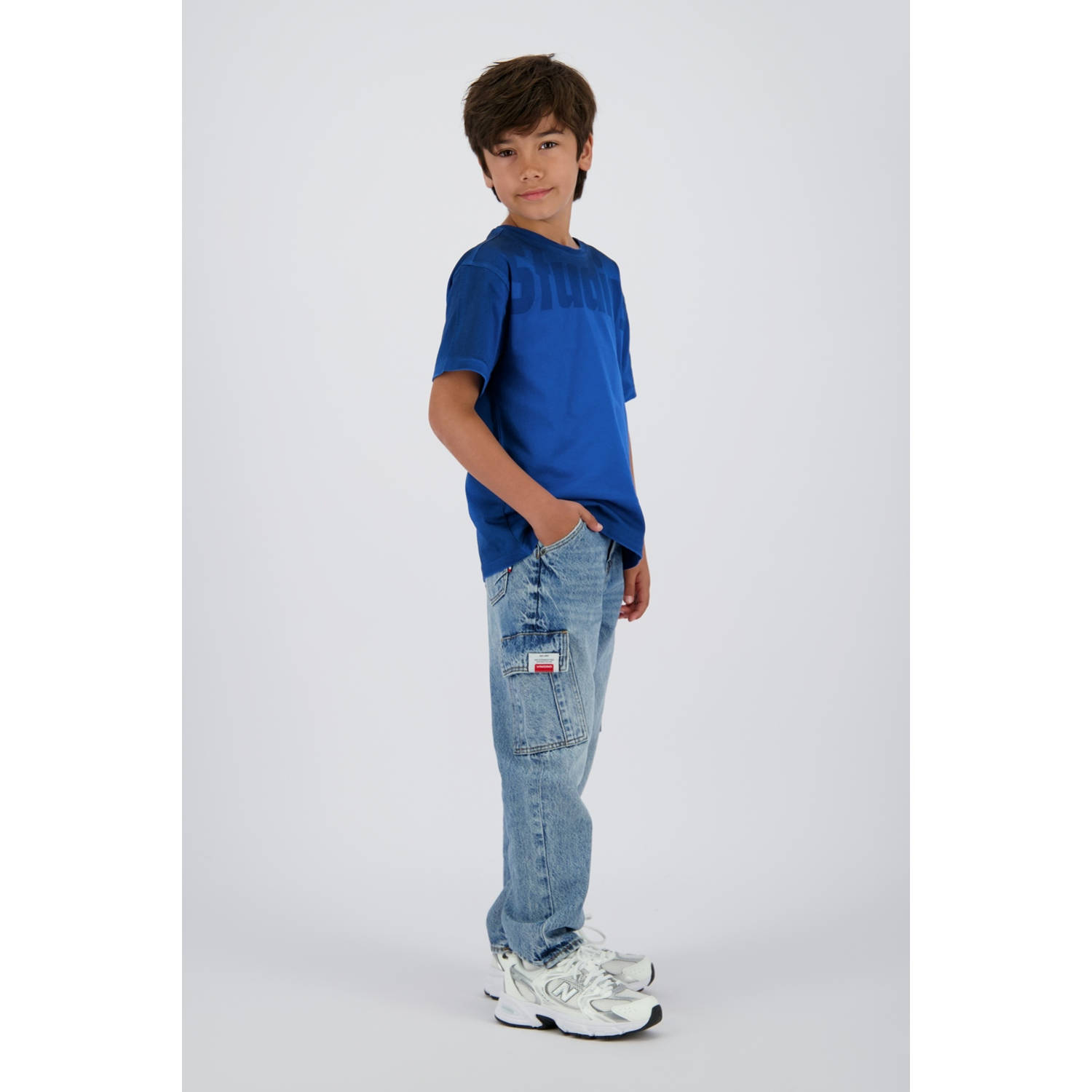 Vingino loose fit jeans medium blue denim