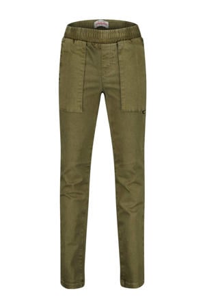 straight casual broek groen