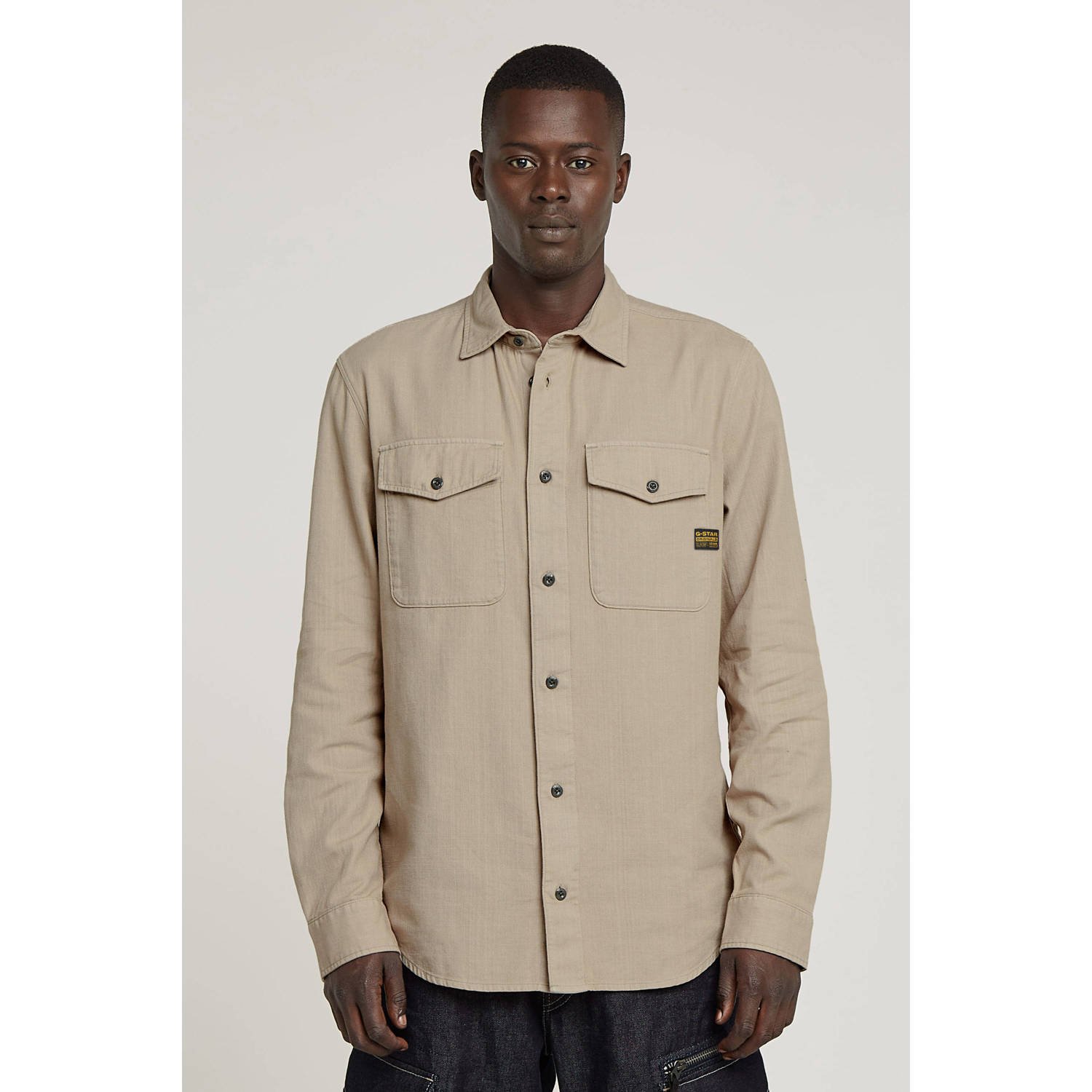 G-Star Raw Slim fit vrijetijdsoverhemd met borstzakken model 'Marine'