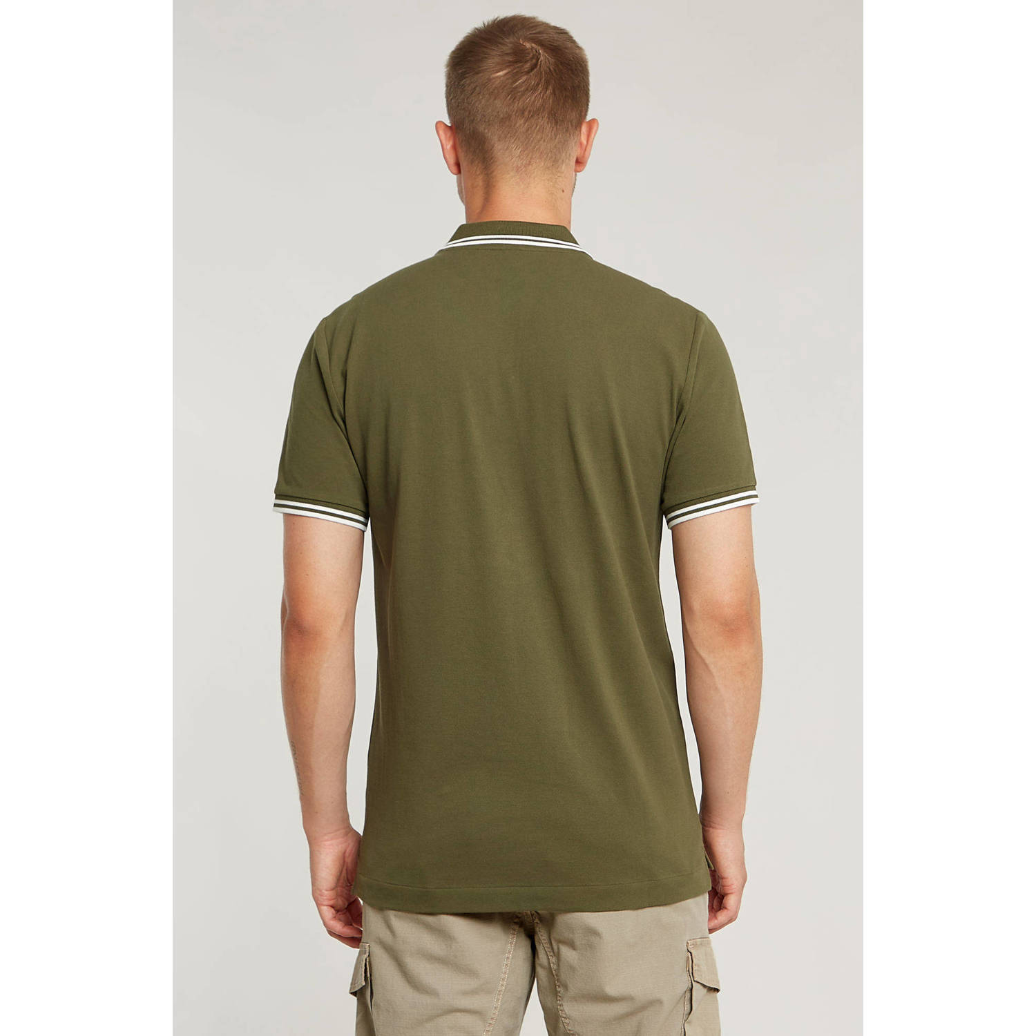 G-STAR slim fit polo Dunda donkergroen