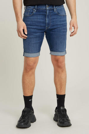 3301 slim denim short medium aged
