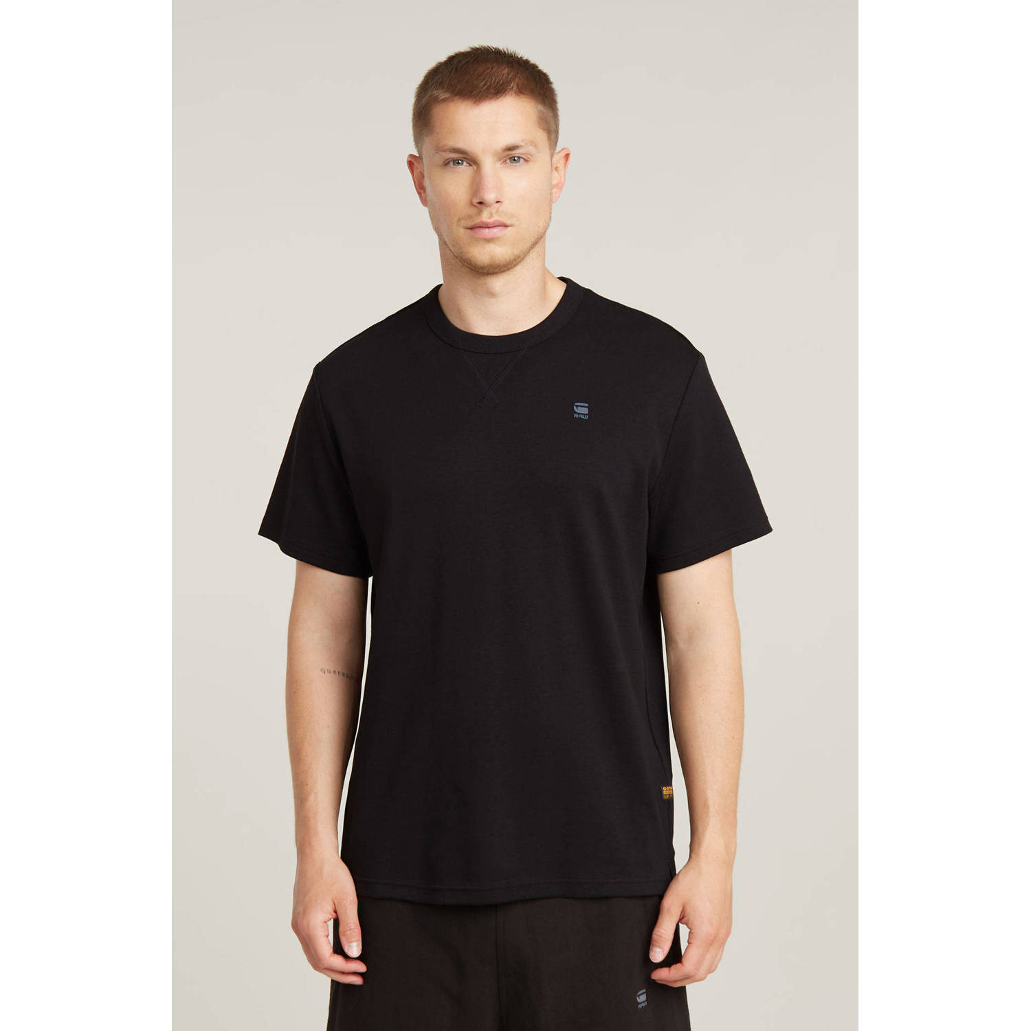 G-Star Raw T-shirt met labelstitching model 'Nifous'