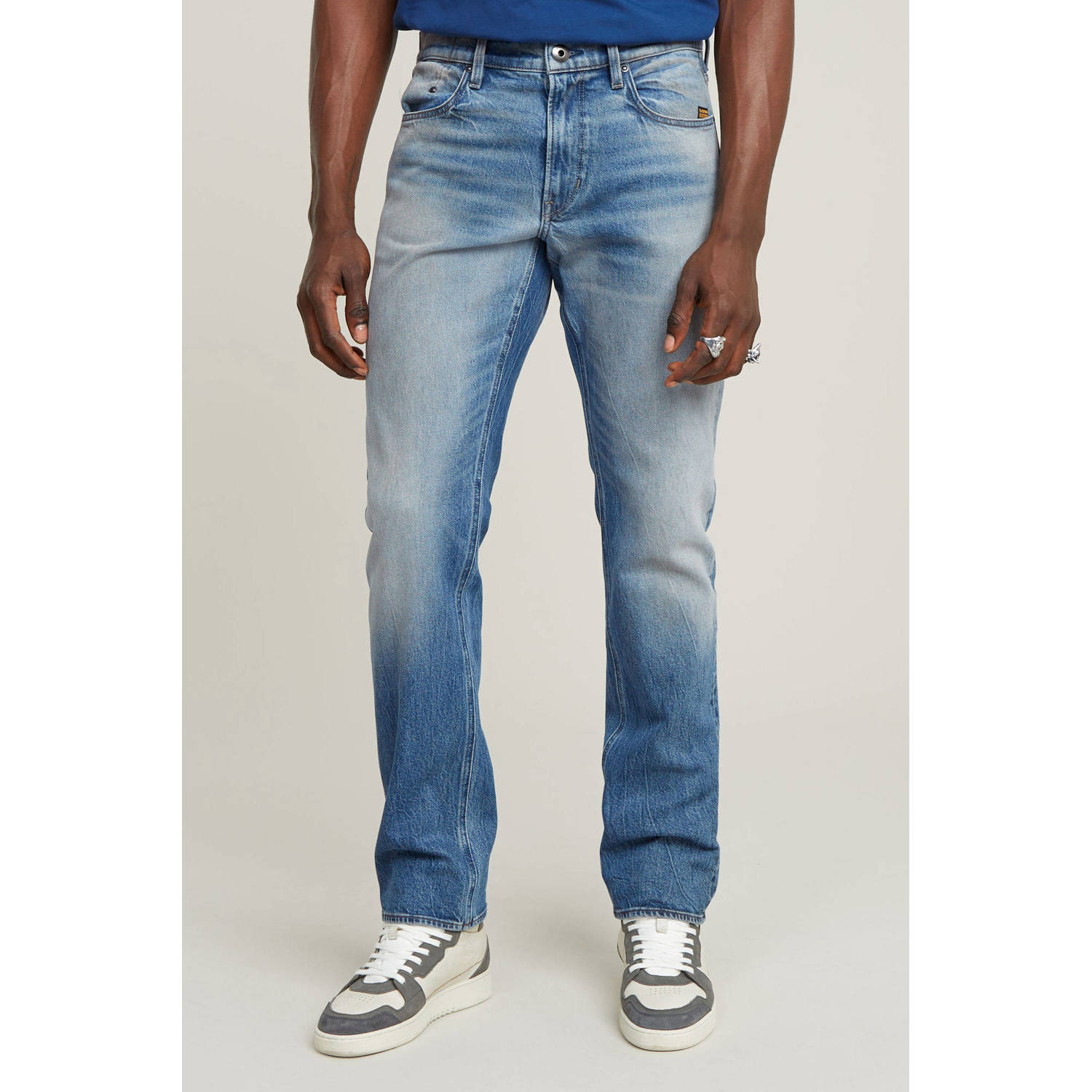 G-Star RAW Mosa Straight Jeans Midden blauw Heren