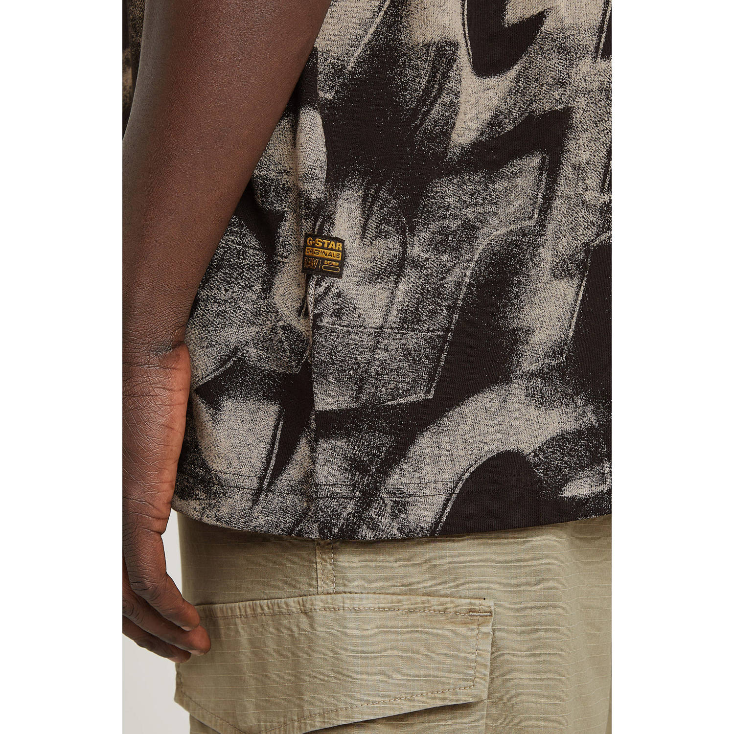 G-STAR T-shirt gebreid zwart
