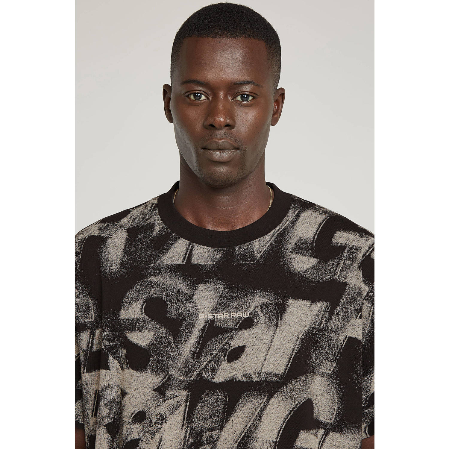 G-STAR T-shirt gebreid zwart