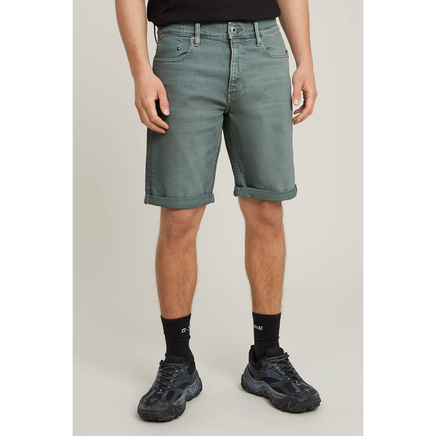 G-Star Raw Korte regular fit broek met steekzakken model 'Mosa'