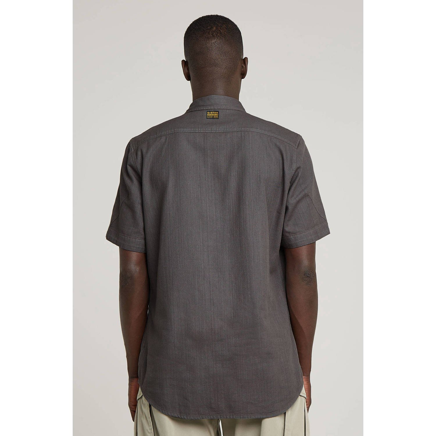 G-STAR casual overhemd grijs