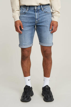Mosa regular denim short  blauw