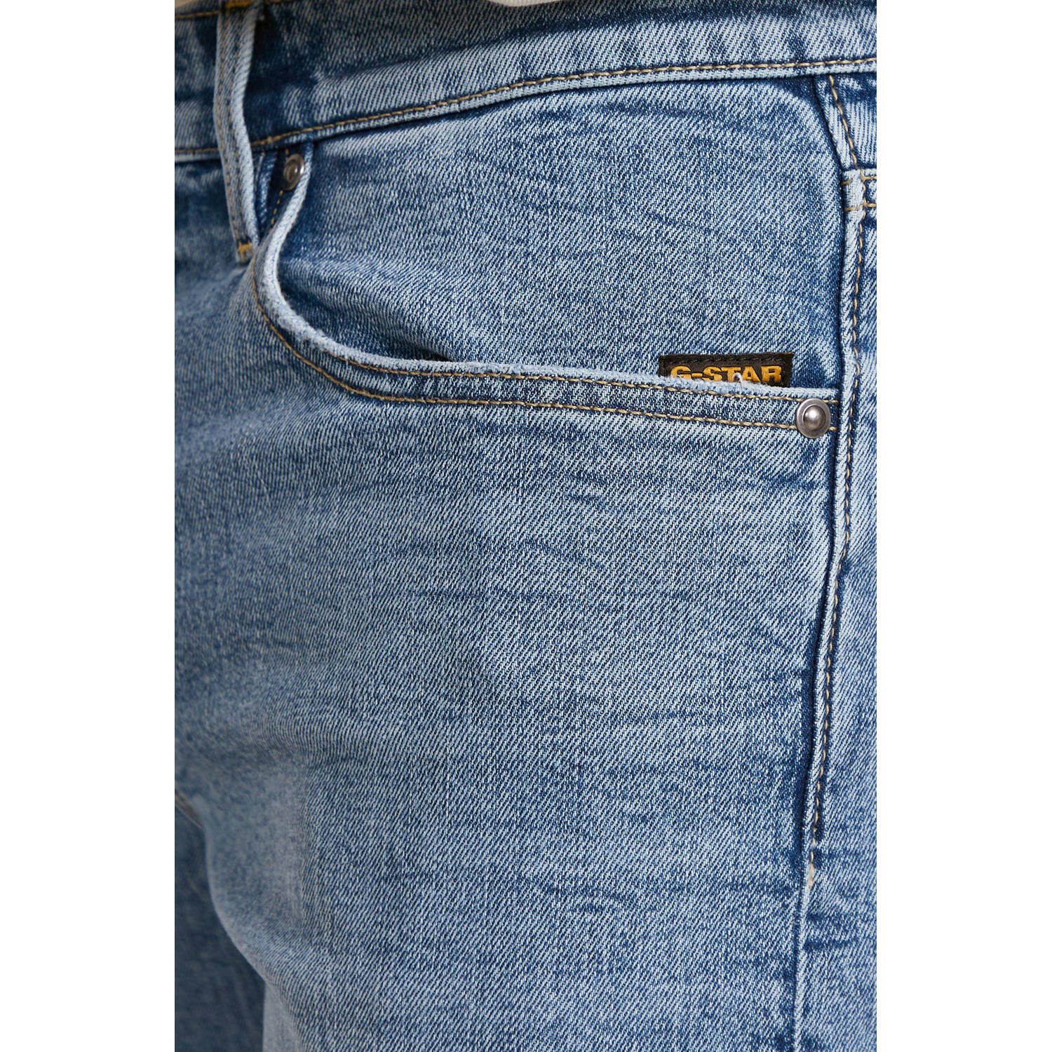 G-STAR regular denim short faded sea point blue