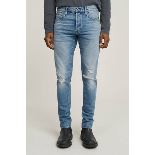 G-STAR 3301 slim fit jeans blauw afbeelding