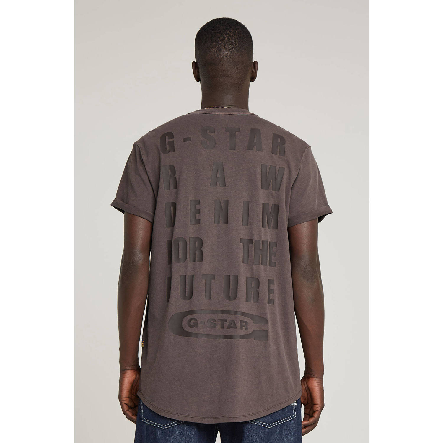 G-STAR T-shirt donkerbruin