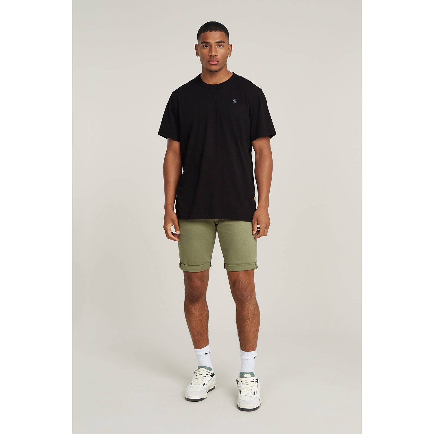 G-STAR 3301 slim denim short groen