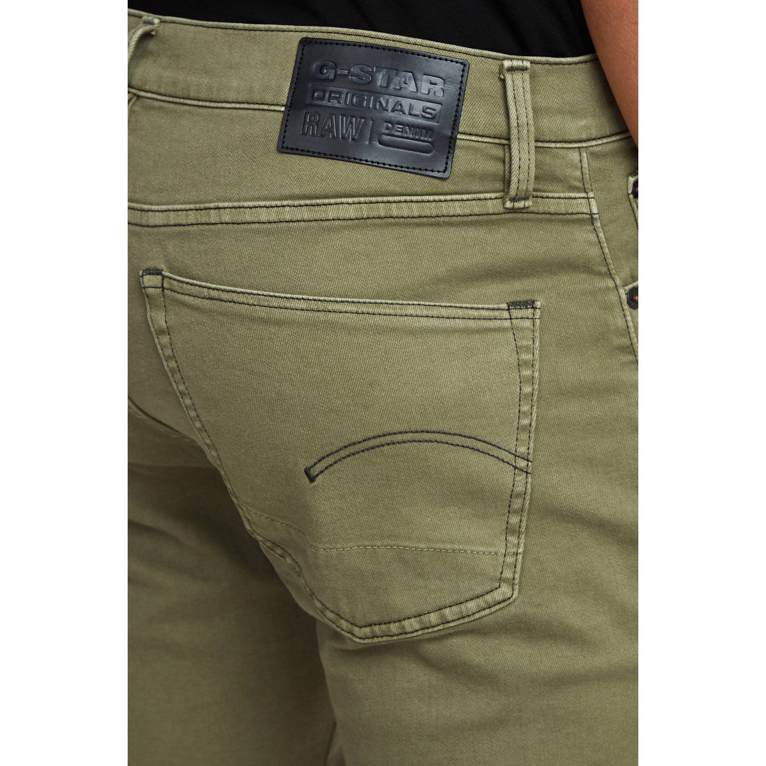 G-STAR 3301 slim denim short groen