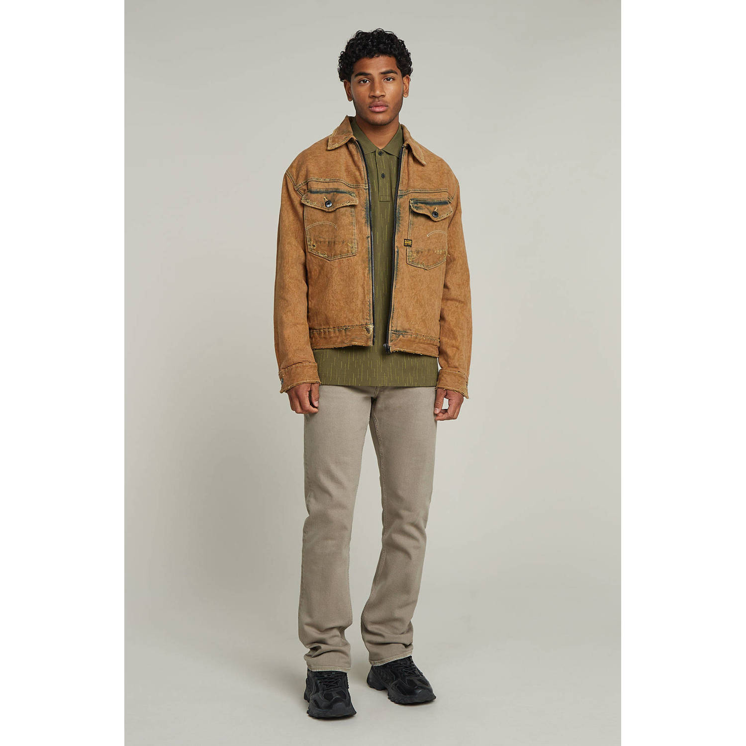 G-STAR Mosa straight leg jeans flint grey