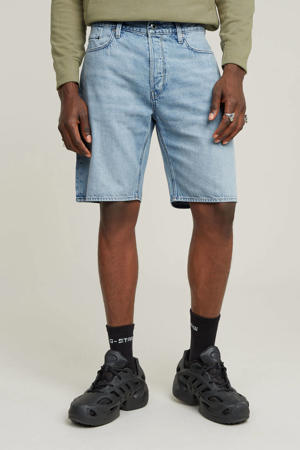 relaxed denim short lichtblauw