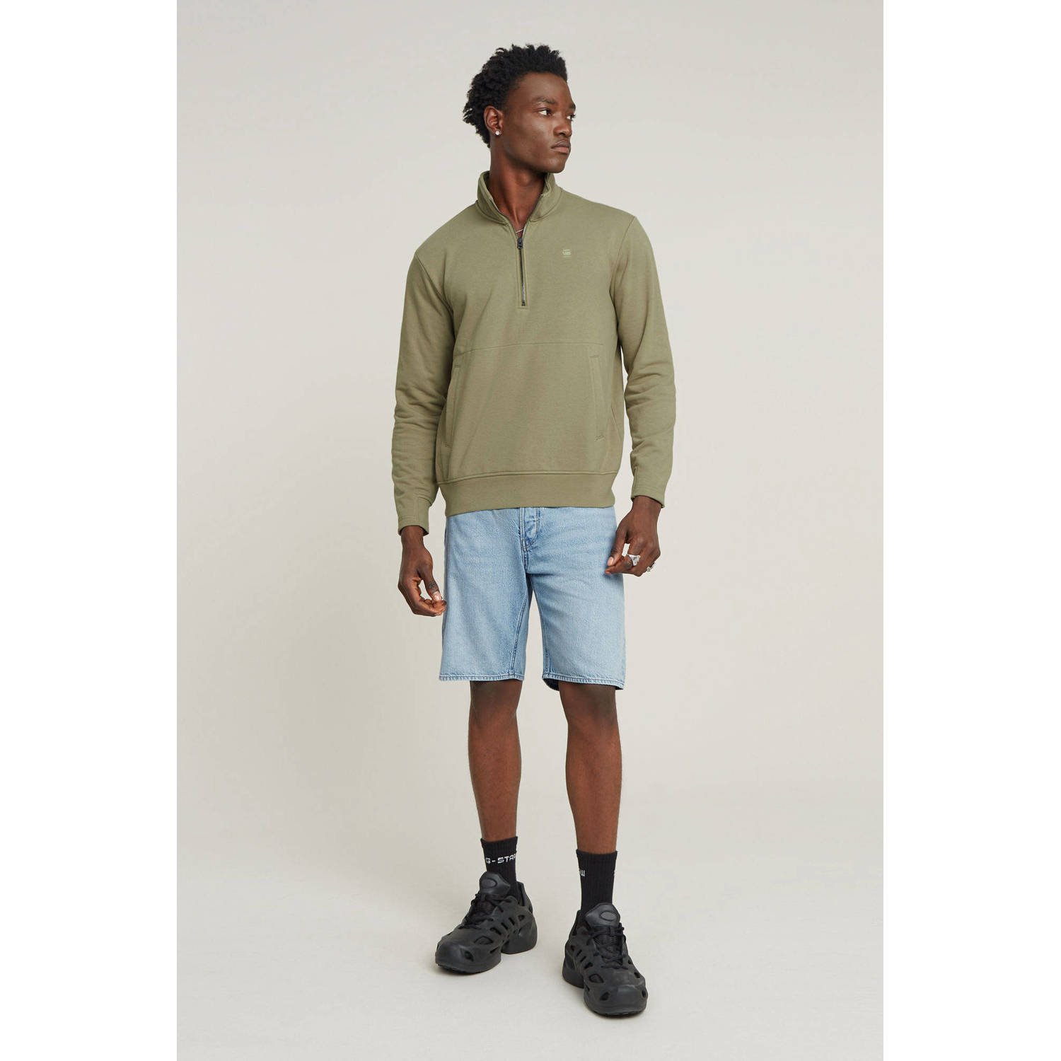 G-STAR relaxed denim short lichtblauw