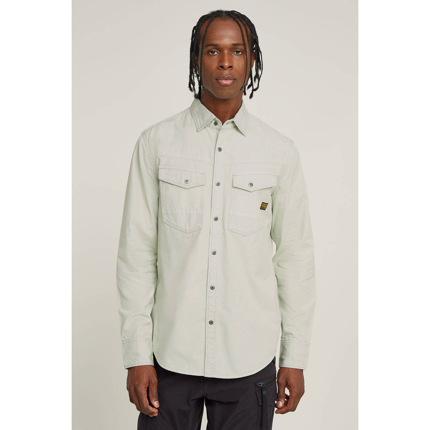 G-Star RAW Dakota Slim Shirt Grijs Heren