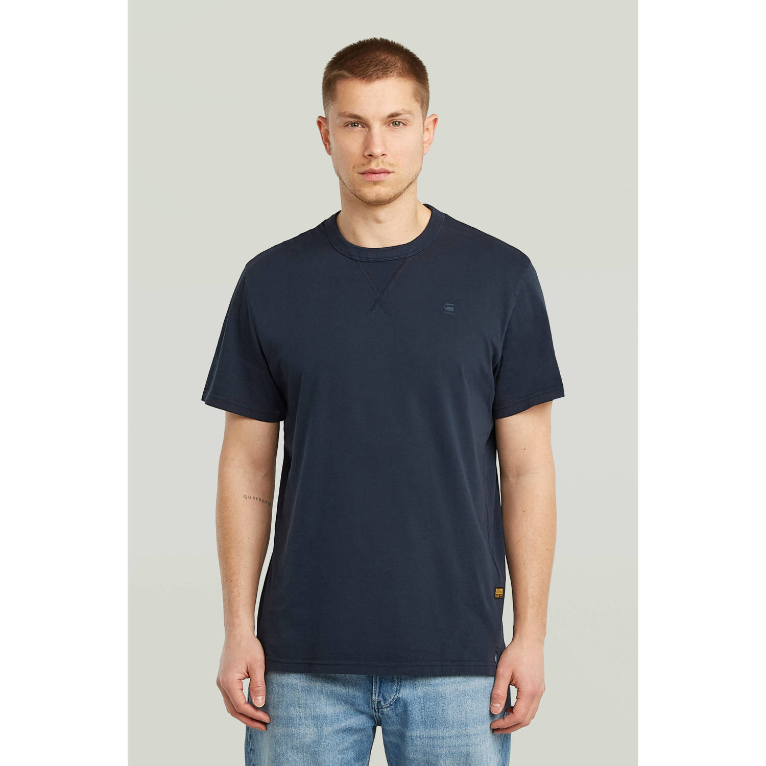 G-STAR RAW Heren Polo's & T-shirts Nifous R T Donkerblauw