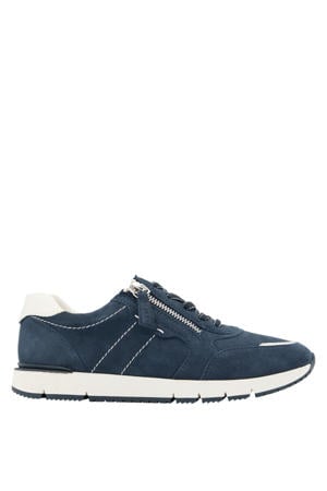 leren sneakers blauw