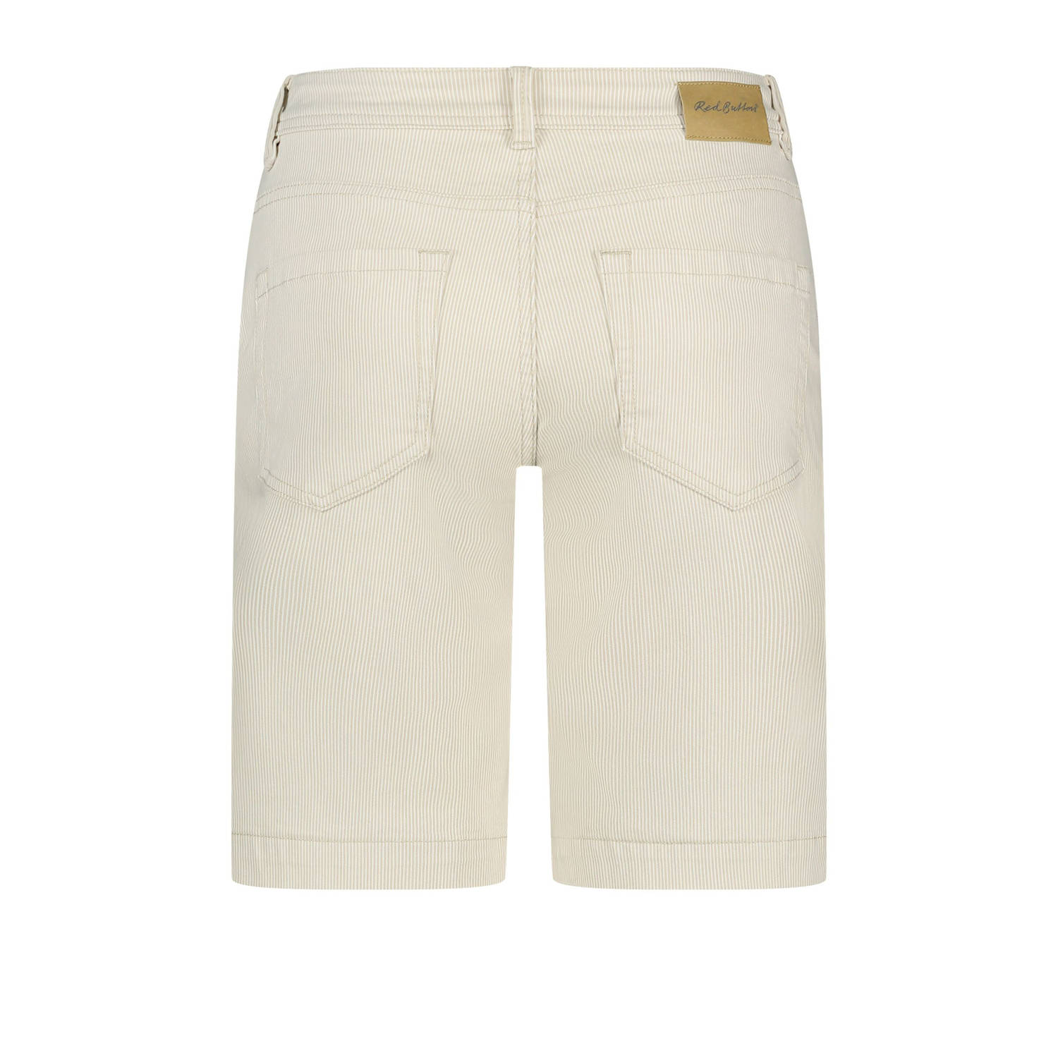 Red Button slim high waist bermuda short zand