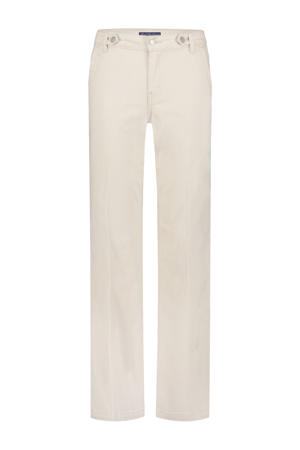 high waist wide leg jeans zand