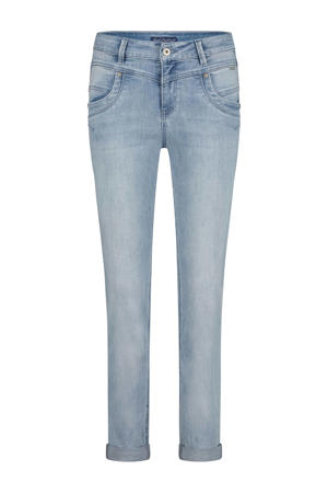high waist slim fit jeans light blue denim