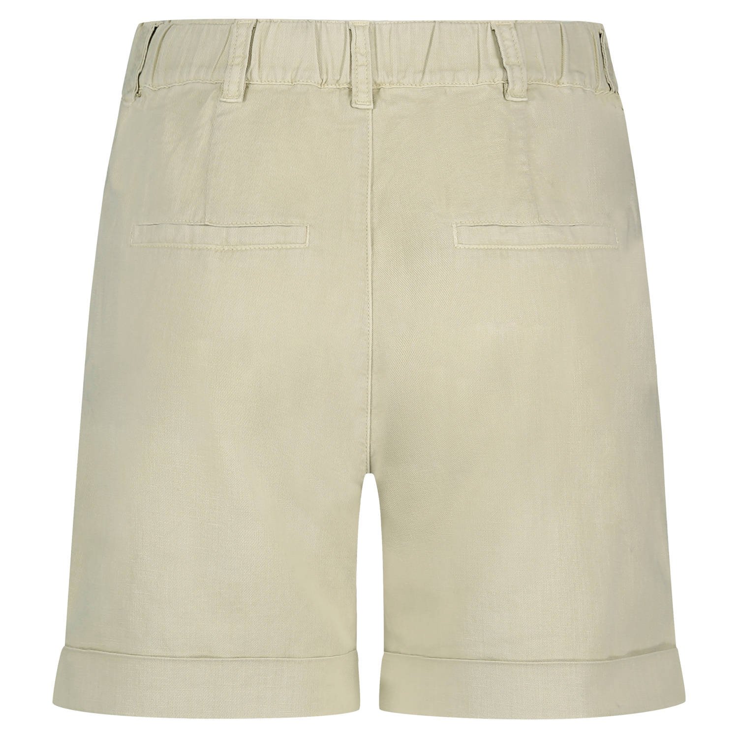 Red Button slim high waist bermuda short zand
