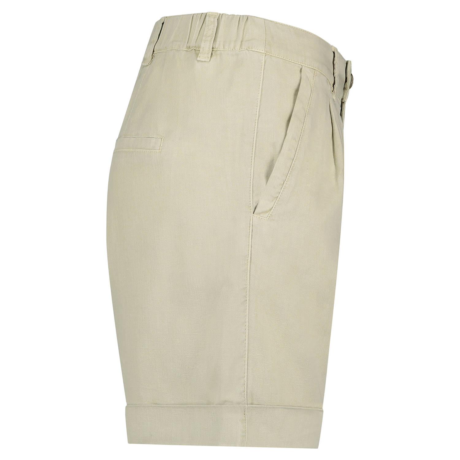 Red Button slim high waist bermuda short zand