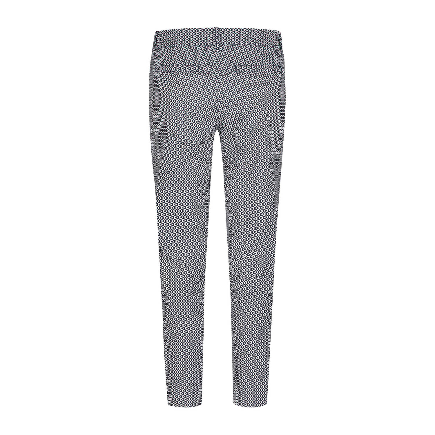 Red Button tapered high waist broek donkerblauw