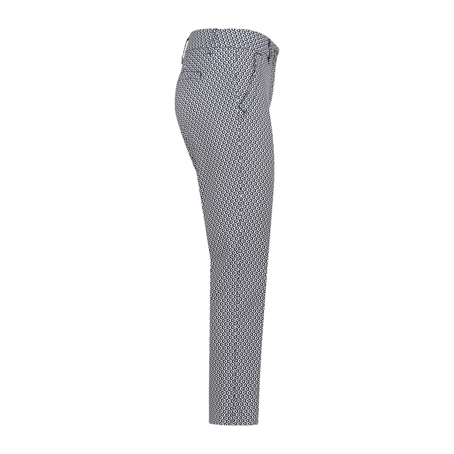 Red Button tapered high waist broek donkerblauw