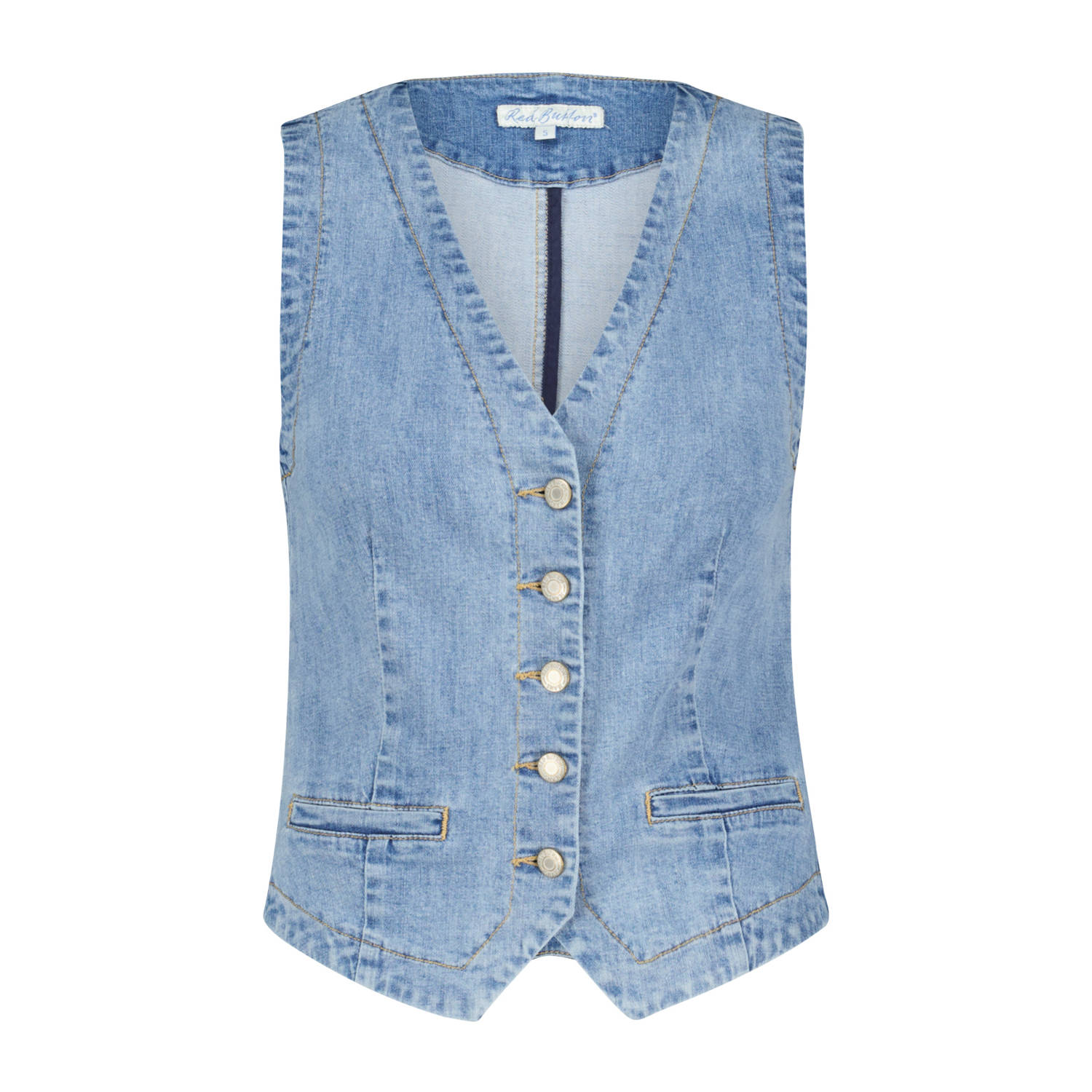Red Button gilet stonewashed