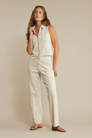 gilet naturel gebreid