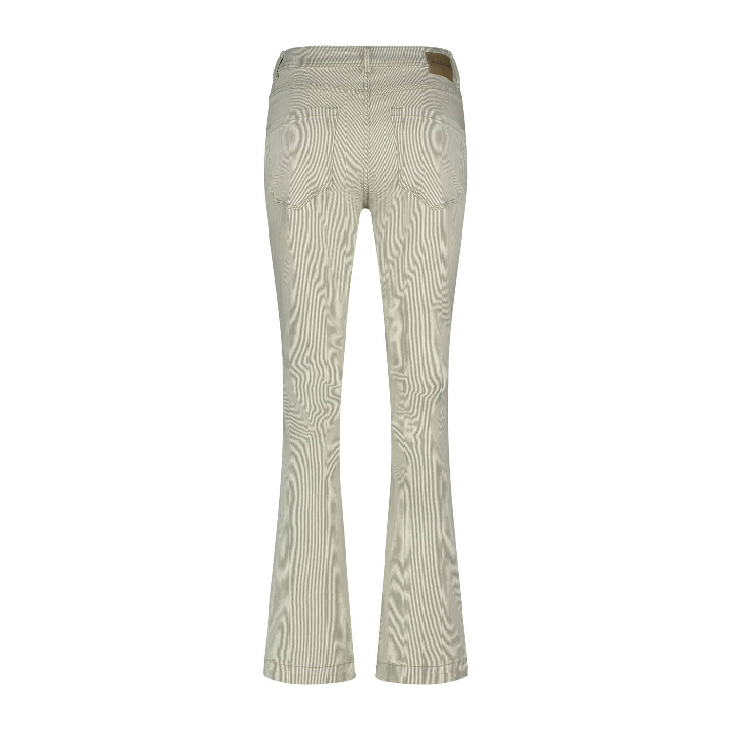 Red Button regular waist flared jeans grijsgroen