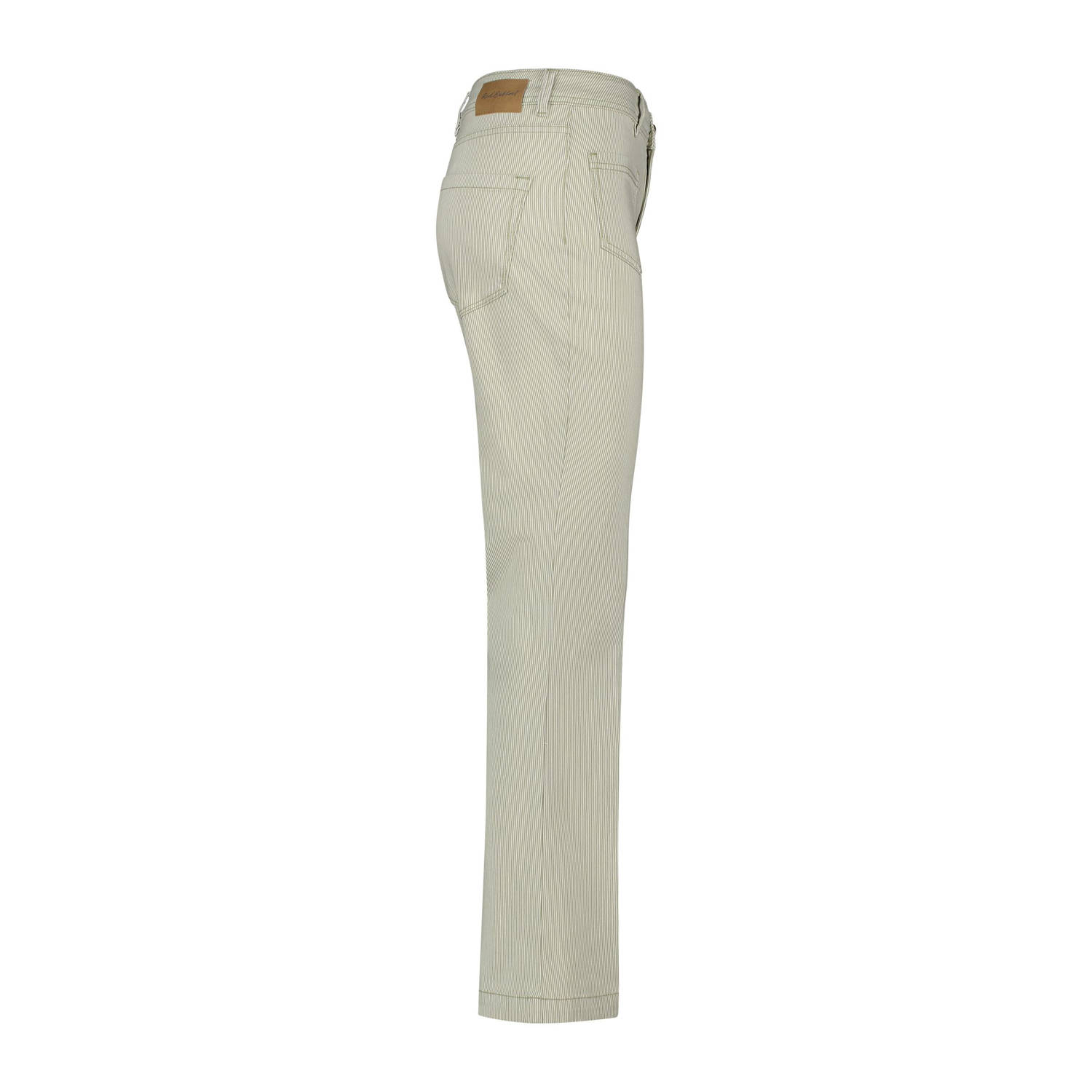 Red Button regular waist flared jeans grijsgroen