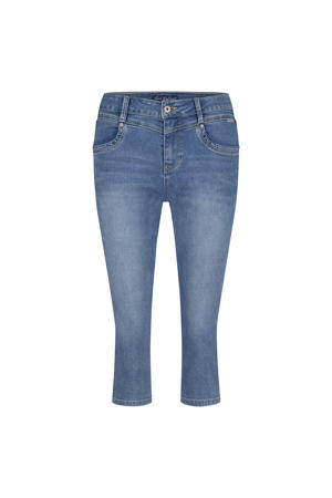 skinny regular waist broek medium blue denim