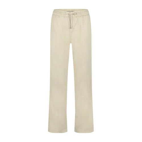 Red Button wide leg high waist broek zand afbeelding