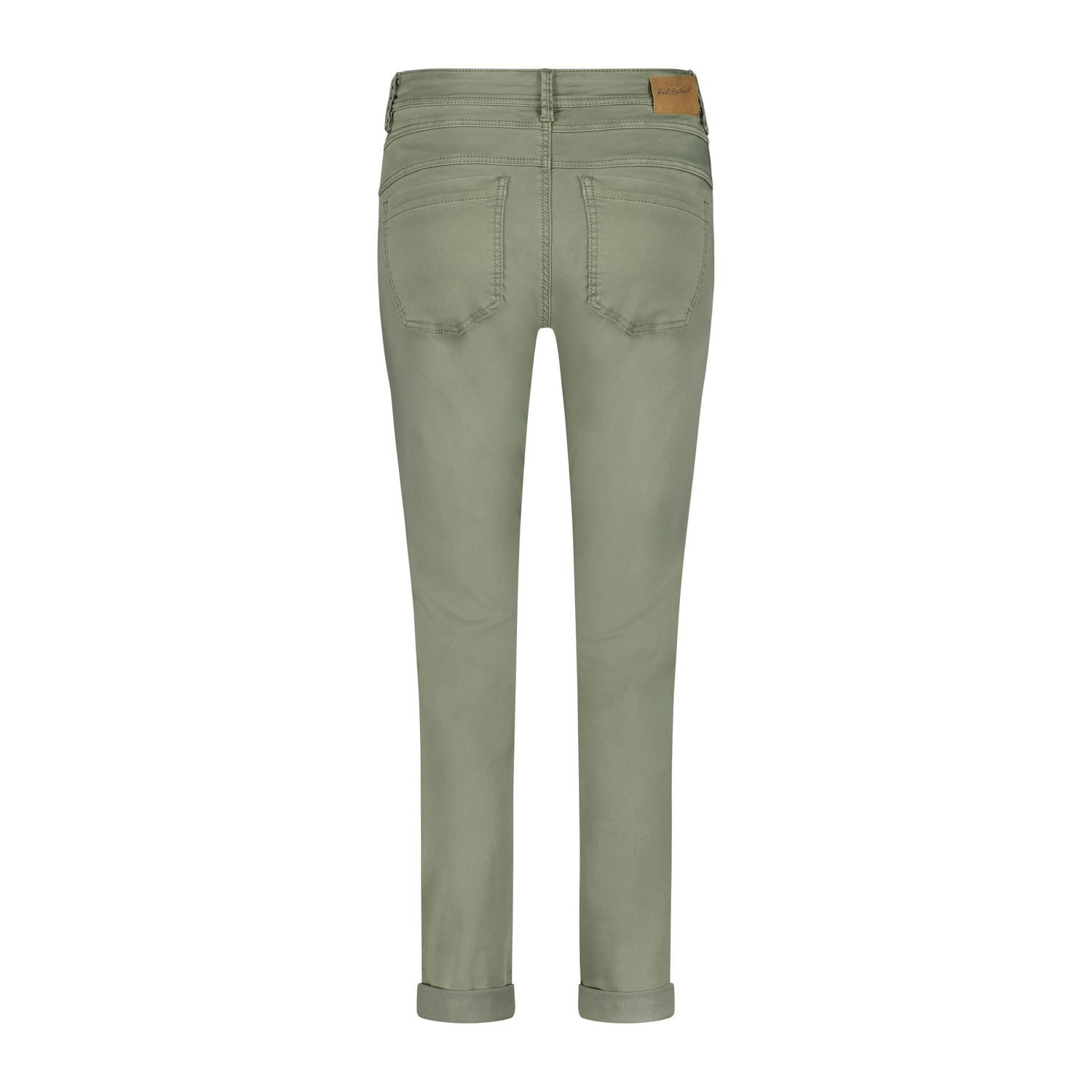 Red Button regular waist slim fit jeans groen