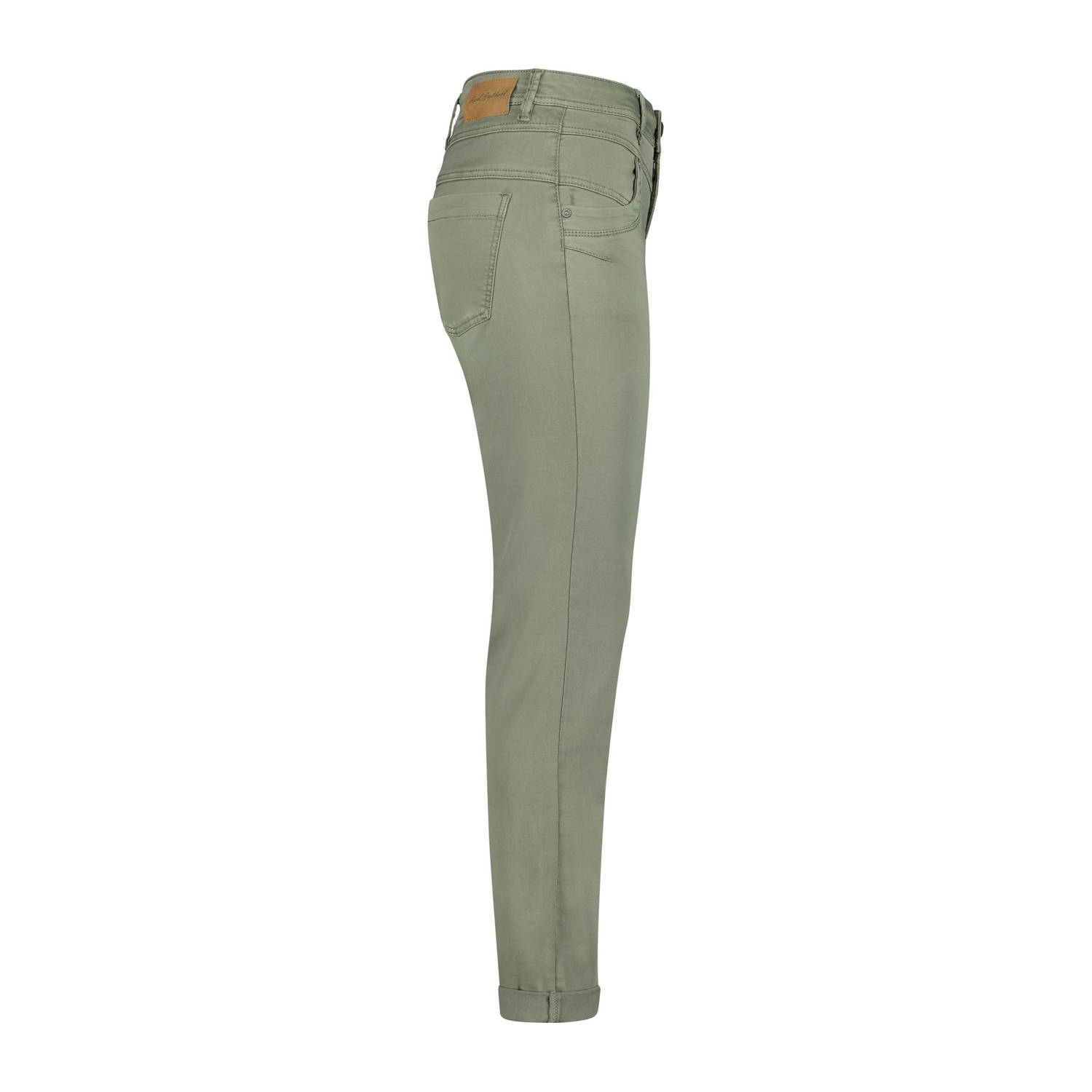 Red Button regular waist slim fit jeans groen