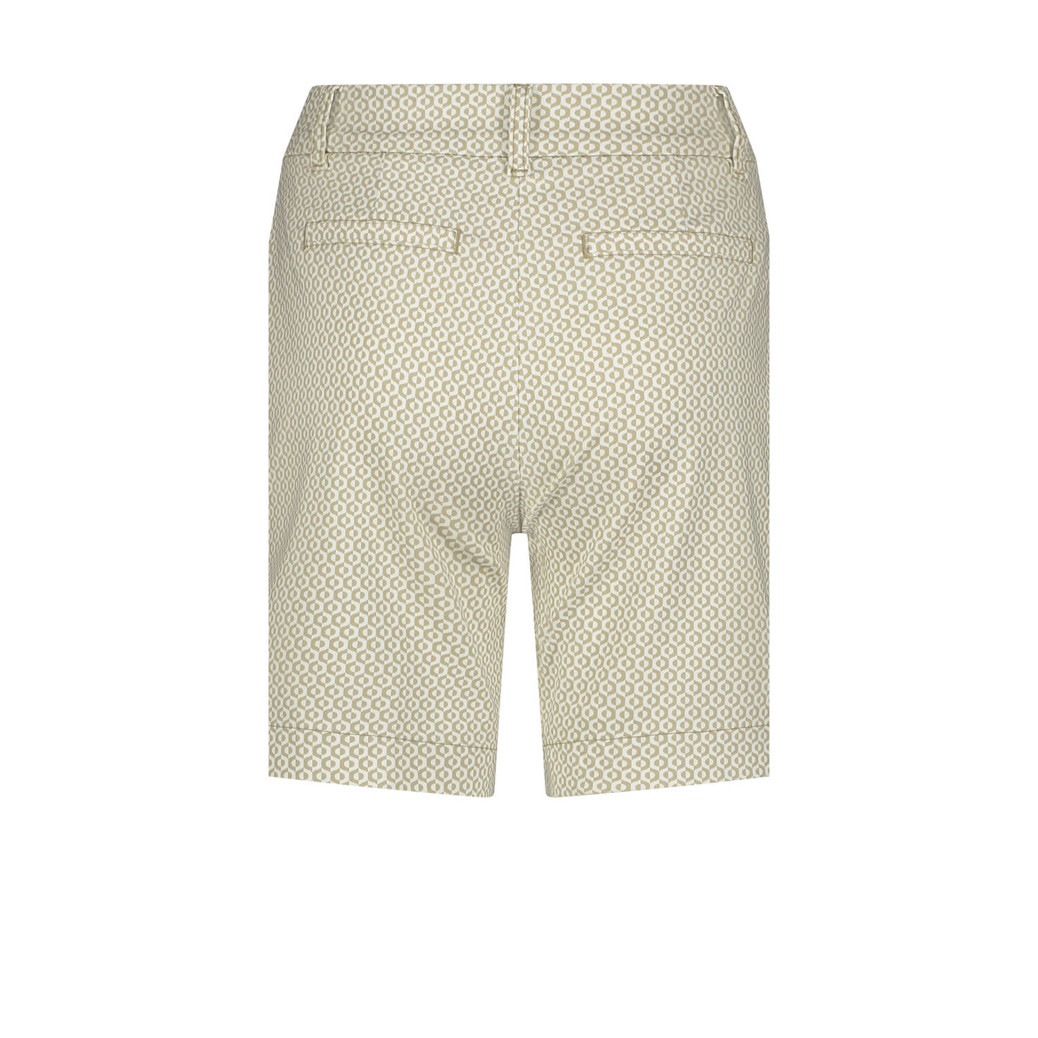 Red Button slim high waist bermuda short zand