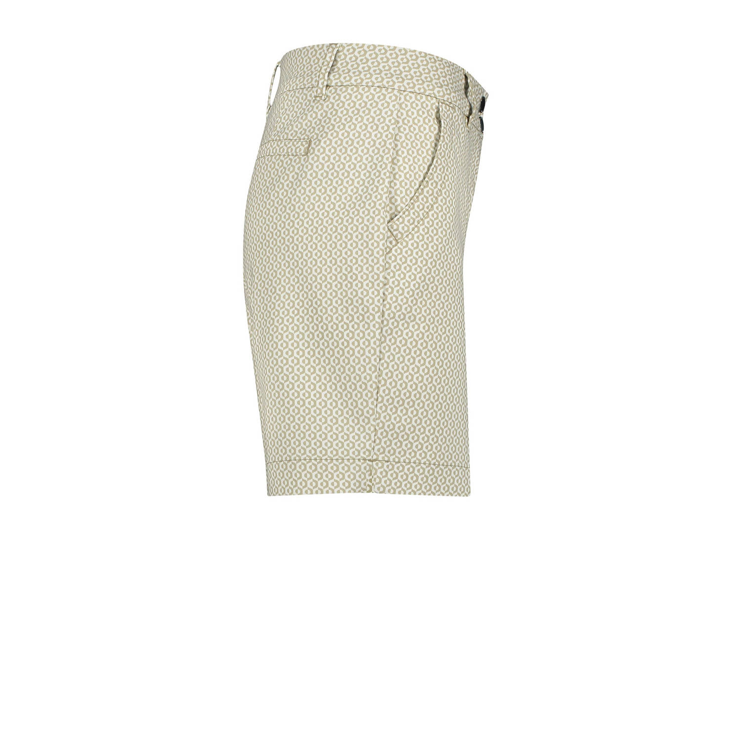 Red Button slim high waist bermuda short zand