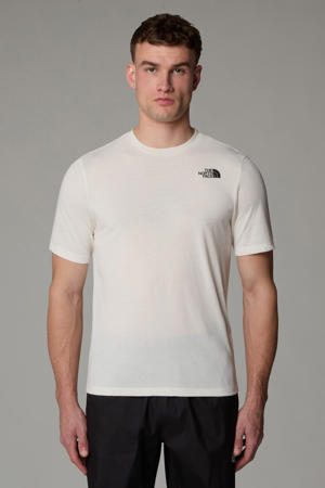 sportshirt Mountain Faces ecru/zwart