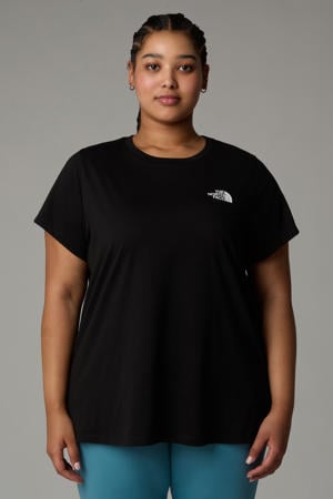 Plus Size T-shirt Simple Dome zwart
