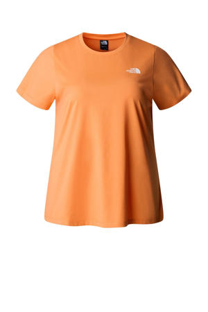 Plus Size T-shirt Simple Dome oranje