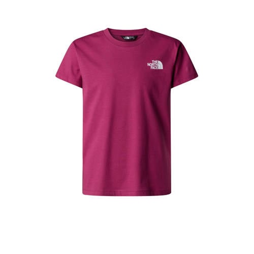 The North Face T-shirt Box NSE donkerrood afbeelding