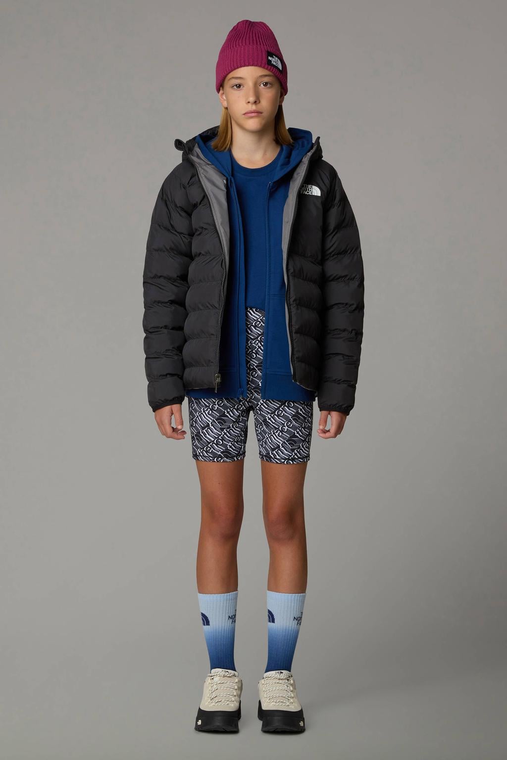 The North Face reversible jas Perrito grijs