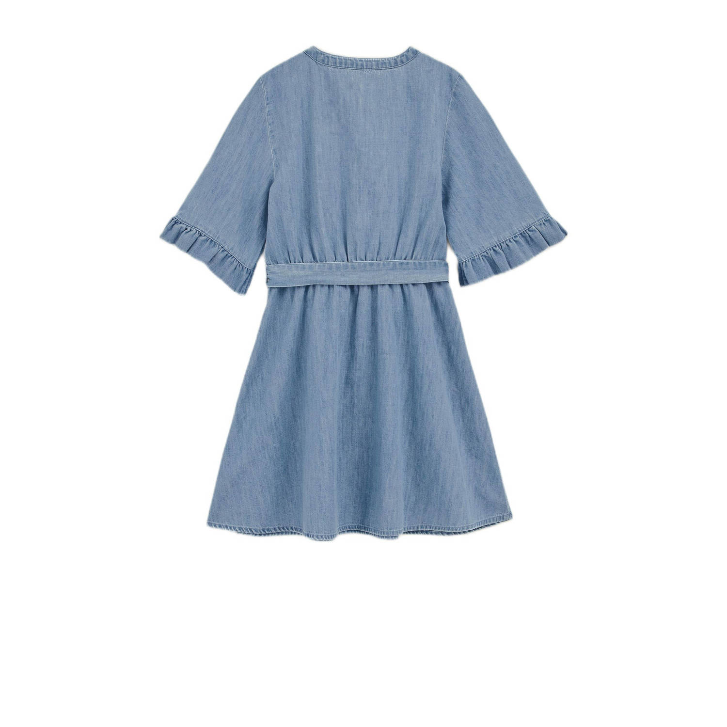 WE Fashion Blue Ridge spijkerjurk light blue denim