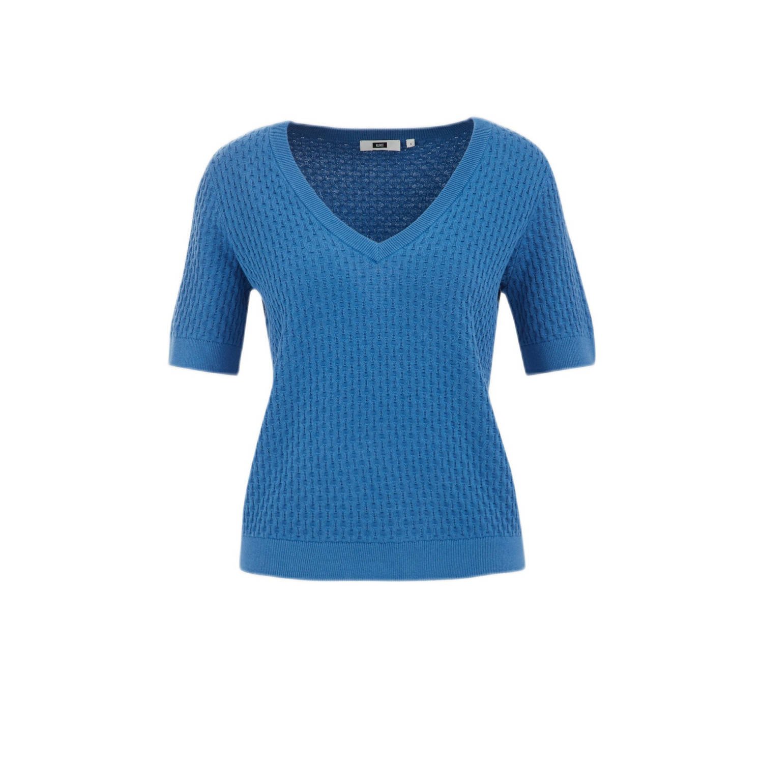 WE Fashion trui blauw gebreid