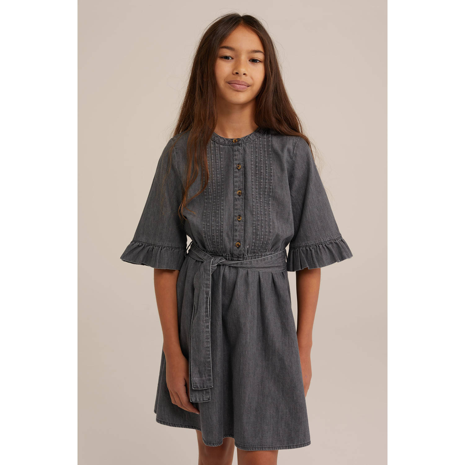 WE Fashion Blue Ridge spijkerjurk grey denim