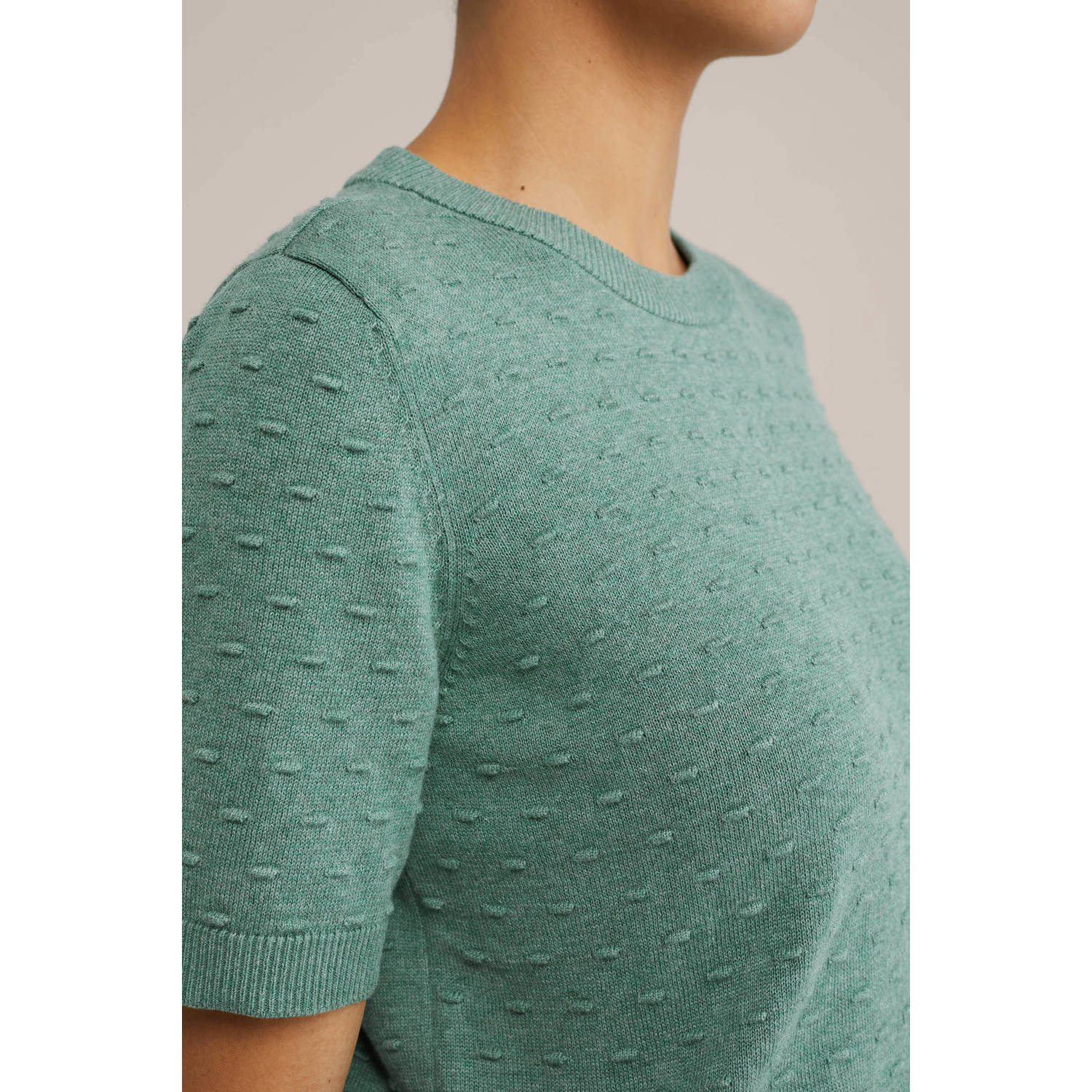 WE Fashion top gebreid groen