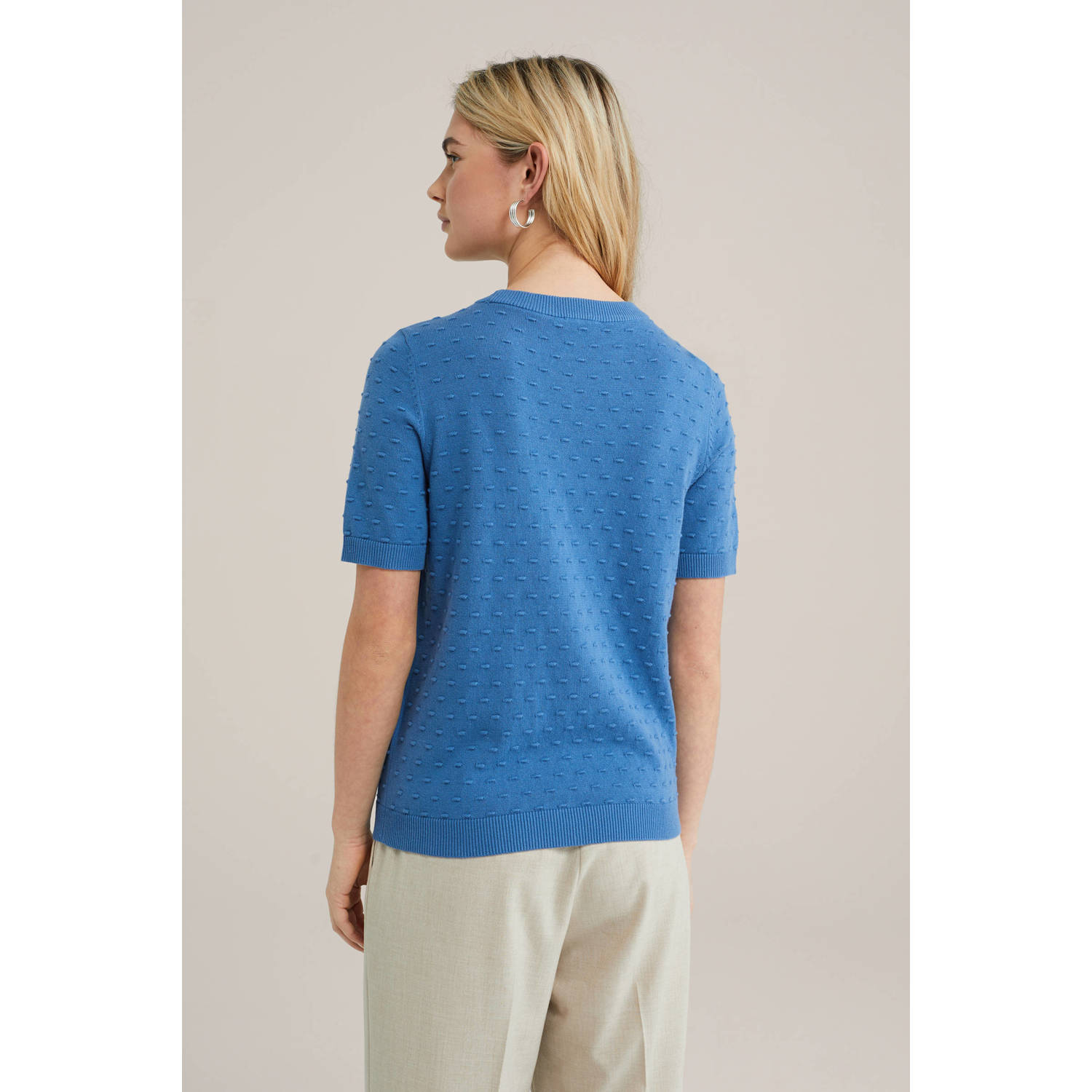 WE Fashion trui gebreid blauw